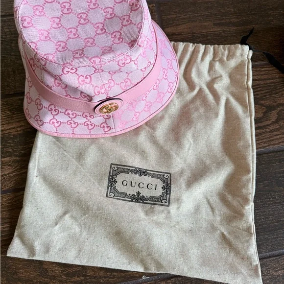 Gucci | Accessories | Gucci Pink Monogram Hat | Poshmark display picture 1